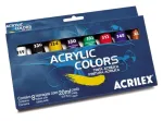 ACRYLIC COLORS ESTOJO C/8CORES PC/3CX 
