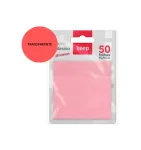BLOCO ADESIVO PET ROSA PASTEL TRANSPAREN 