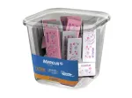 BORRACHA MERCUR TR DECORADA ROSA/BRANCA C/18  