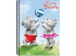 CAD CAPA DURA 1/4 96FLS FURRY BEARS PC/8 