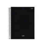CADERNO ESP UNIV CD 1X1 80FLS PC/4UN STIFF SLIM PRETO FSC 