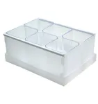 CAIXA ORGANIZADORA DE OBJETOS C/6 CRISTAL 