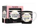 CANECA PORCELANA URBAN 300ML - ALEGRIA SAUDE E PAZ 