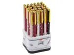 CANETA ESF 0.7MM - UNIC STAMP - DISPLAY GIRATORIO C/30UN 