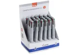 CANETA ESFEROGRAFICA 1.0MM - 4 CORES BASICAS - DISPLAY C/ 24UN 