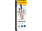 CANETA MICROLINE AZUL 0,4MM C/12 