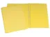 CARTAO DUPLO C/GRAMPO PLASTICO AMARELA PC/10 