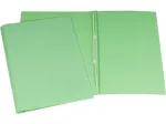 CARTAO DUPLO C/GRAMPO PLASTICO VERDE PC/10 