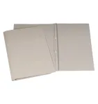 CARTAO DUPLO PLASTIF C/GRAMPO PLASTICO CINZA C/10 