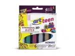 DIMENSIONAL GLITTER CONJ C/6 PC/3CX   