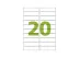 ETIQUETA 25,4x 101,6 x 2 FSC 25Fls - CC281-COLACRIL 