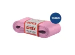 FITA CETIM Nº 3 10M LARG.15MM POLYESTER ROSA BEBE C/4 