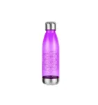 GARRAFA PLASTICA ESTAMPADA C/TAMPA AL - 700ML - MATELASSE ROXO 
