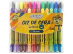 GIZ DE CERA RETRATIL C/24 CORES 