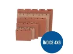 INDICE PAPEL CARTOLINA 4X6 A/Z 