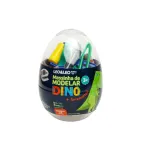 KIT MASSA DE MODELAR OVO DINO - 24 CORES + 7 MOLDES  