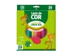 LAPIS 24 CORES RESINA SEXTAVADO ECOLOGICO C/6CX 