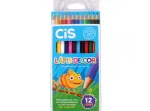 LAPIS DE COR CIS PLASTIC C/12CORES PC/12CX 