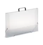 MALETA C/ELASTICO A3 TRANSPARENTE 