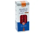 MARCA TEXTO FLUORESCENTE VERMELHO C/12 