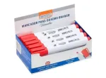 MARCADOR P QUADRO BRANCO VERMELHO C/12 