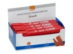 MARCADOR PERMANENTE VERMELHO C/12UN 