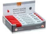 MARCADOR QUADRO BRANCO RECARREG C/TINTA VERMC/12 
