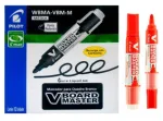 MARCADOR WBMA-VBM-M VERMELHO CX/12 RECARREGAVEL  