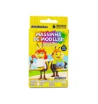 MASSA DE MODELAR PLASTILINA 60G C/6CORES PC/12CX 