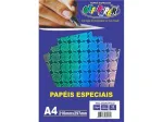 PAPEL HOLOGRAFICO AZUL A4 120G C/10 FLS 