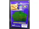 PAPEL HOLOGRAFICO VERDE A4 120G C/10 FLS 