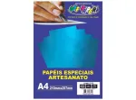 PAPEL LAMICOTE AZUL A4 250G C/10 FLS 