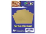 PAPEL METALIZADO OURO VELHO A4 150G 15 FLS 
