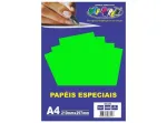 PAPEL NEON VERDE A4 180G C/20 FLS 