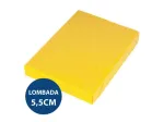 PASTA PLAST.ALVEOLAR C/EL.OF 5,5CM AMARELA PC/10 