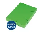 PASTA PLAST.ALVEOLAR C/EL.OF 5,5CM VERDE PC/10 