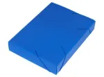 PASTA PLAST. ALVEOLAR C/ELAST OF 5,5CM AZUL C/10 
