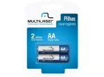 PILHA RECARREGAVEL 2A-2500 MAH CART C/2 