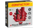 PINCEL MARCADOR AVULSO CX/12 VERMELHA 
