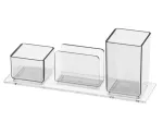 PORTA LAPIS X CLIPS X LEMBRETE CRISTAL 