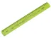 REGUA DE 30CM FLEXIVEL NEON AMARELA PC/10 