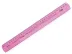 REGUA DE 30CM FLEXIVEL NEON ROSA PC/10 