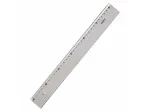 REGUA DE 30CM NEW LINE PRATA PC/10 