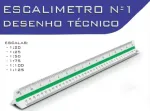 REGUA SCALIMETRO 30 CM TRIANGULAR Nº 1 