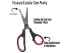 TESOURA ESCOLAR SOFT INOX 140MM CABO EMBORRAC. 