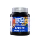 TINTA TECIDO FOSCA 520 CX/3 250ML  PRETO