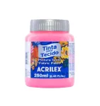 TINTA TECIDO FOSCA 537 CX/3 250ML  ROSA